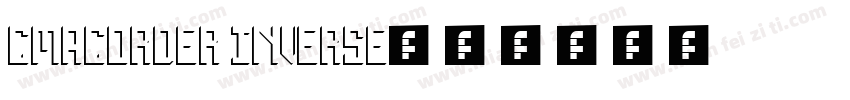 cmacorder inverse字体转换
